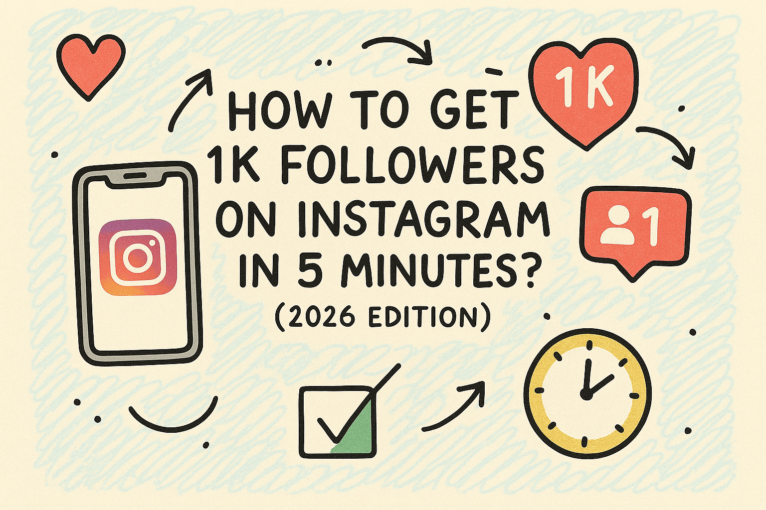 How to Get 1K Followers on Instagram in 5 Minutes? (2026 Edition)